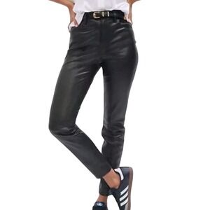 Gap High Rise Universal Vegan Faux Leather Leggings Black Size 28 Regular